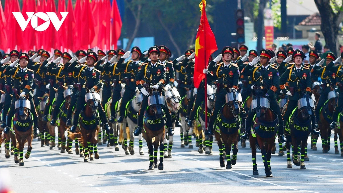 Những hình ảnh ấn tượng trong buổi tổng duyệt diễu binh, diễu hành ở TP.HCM